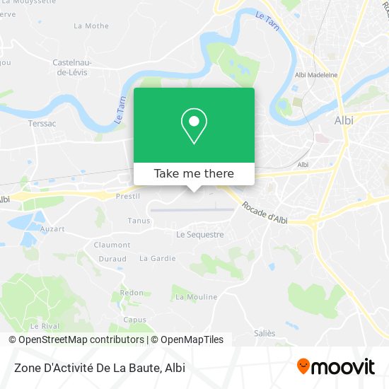 Zone D'Activité De La Baute map
