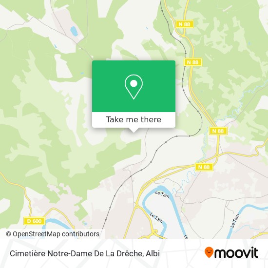 Mapa Cimetière Notre-Dame De La Drêche