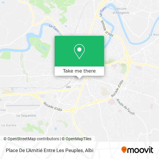 Place De L'Amitié Entre Les Peuples map
