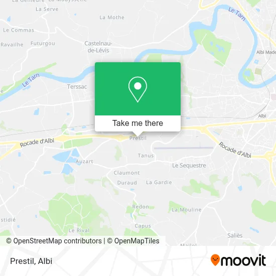 Prestil map