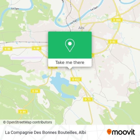 La Compagnie Des Bonnes Bouteilles map