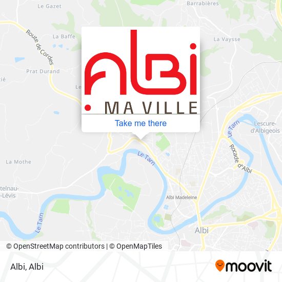 Mapa Albi