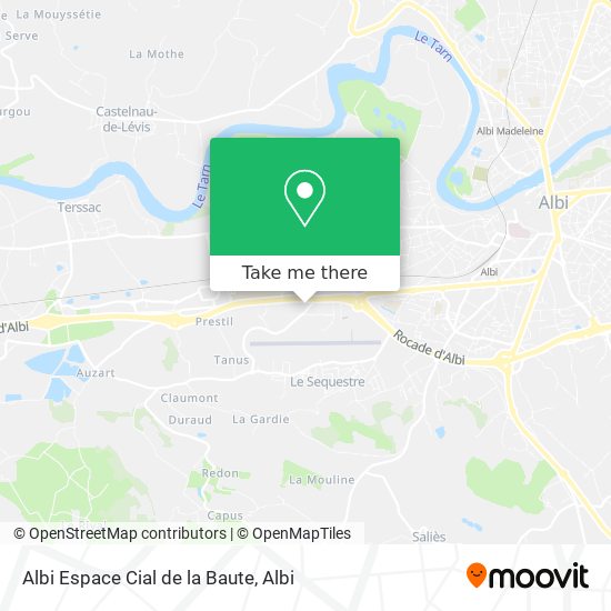 Albi Espace Cial de la Baute map