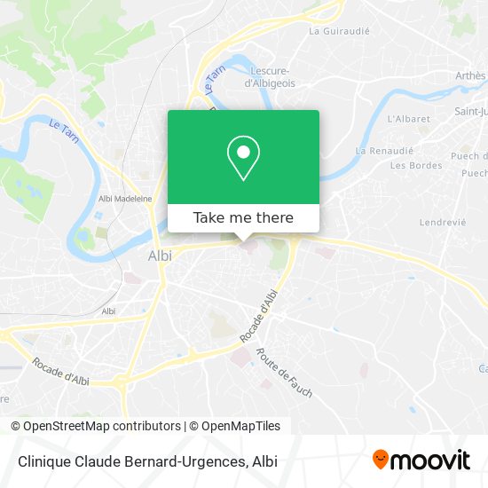 Clinique Claude Bernard-Urgences map