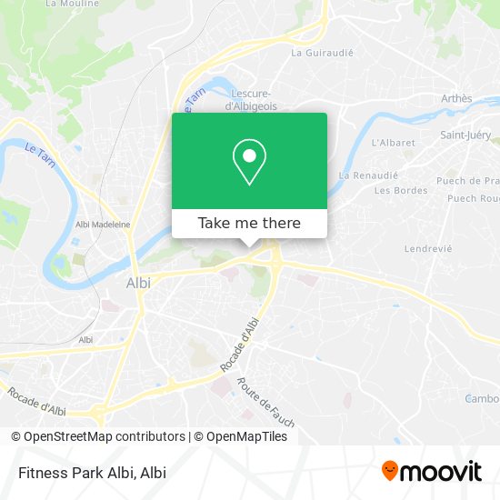 Mapa Fitness Park Albi