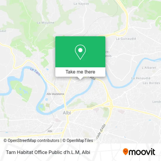 Tarn Habitat Office Public d'h.L.M map