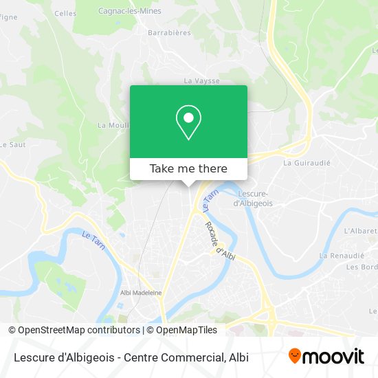 Lescure d'Albigeois - Centre Commercial map