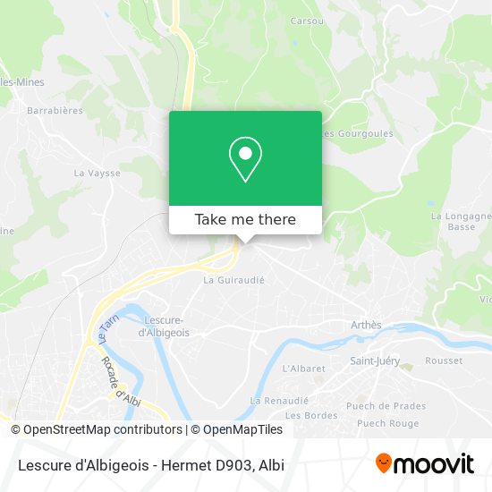 Lescure d'Albigeois - Hermet D903 map