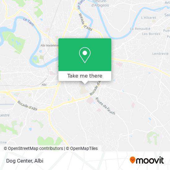 Dog Center map