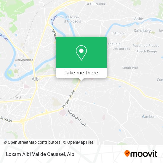Loxam Albi Val de Caussel map