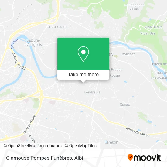 Clamouse Pompes Funèbres map