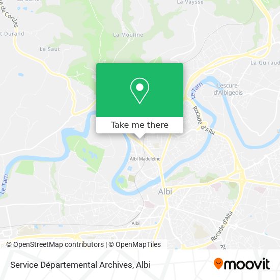 Service Départemental Archives map