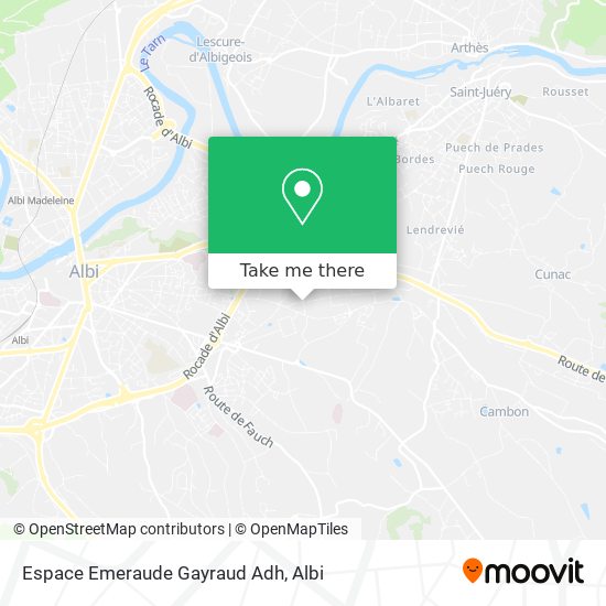 Espace Emeraude Gayraud Adh map