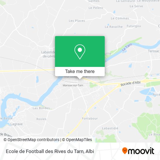 Ecole de Football des Rives du Tarn map