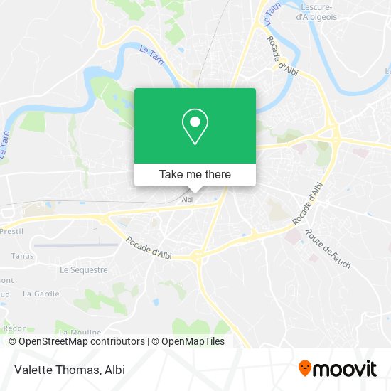 Mapa Valette Thomas