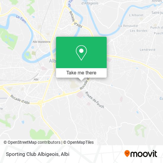 Mapa Sporting Club Albigeois