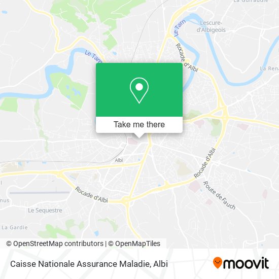 Caisse Nationale Assurance Maladie map