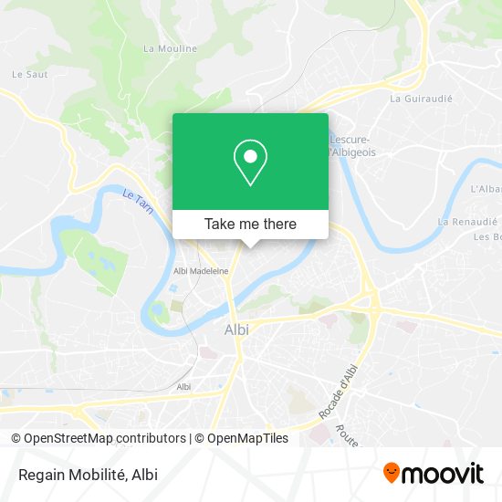 Regain Mobilité map