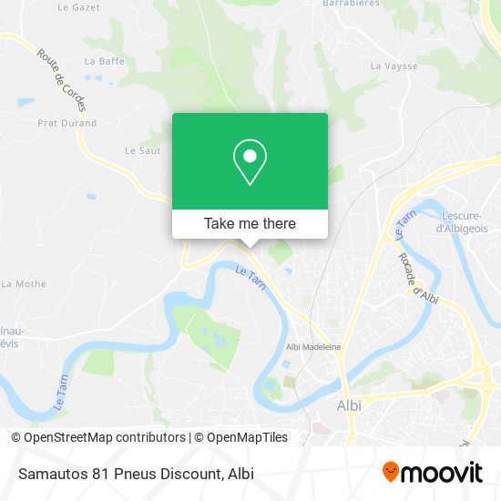 Samautos 81 Pneus Discount map