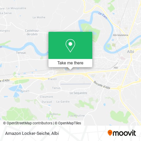 Amazon Locker-Seiche map