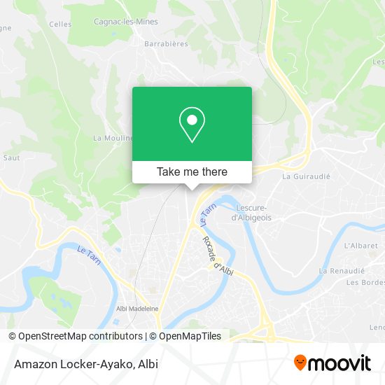 Amazon Locker-Ayako map