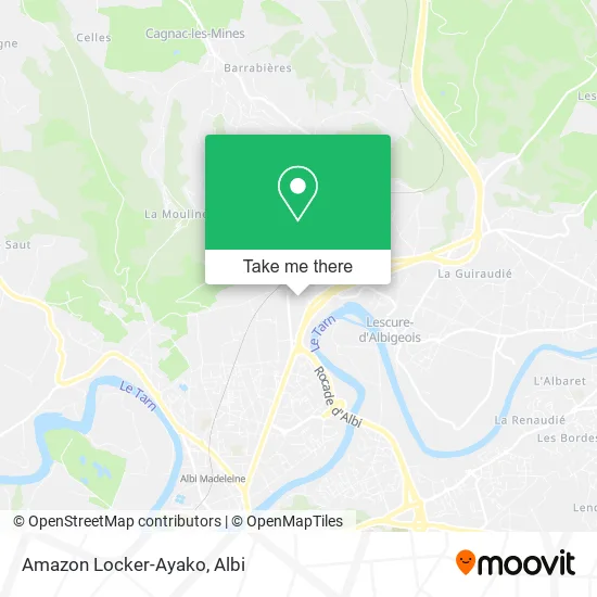 Amazon Locker-Ayako map