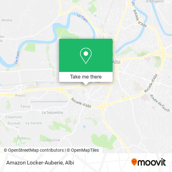 Amazon Locker-Auberie map