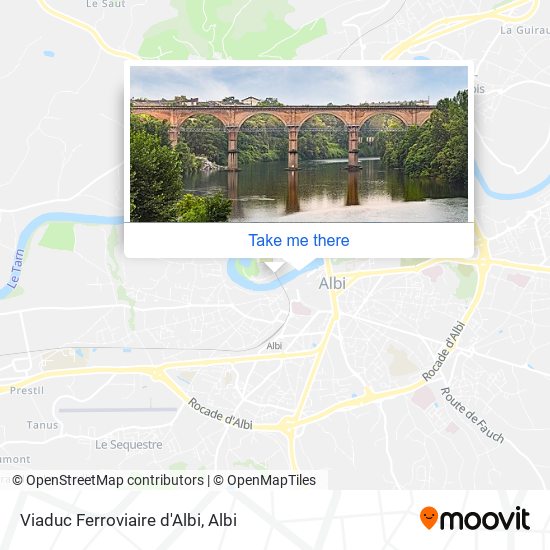 Mapa Viaduc Ferroviaire d'Albi