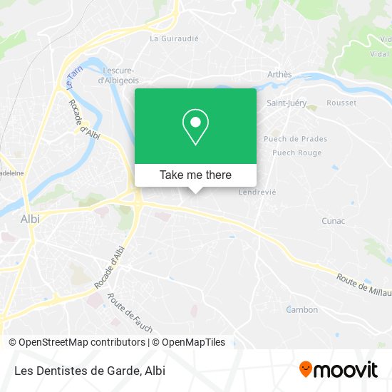 Mapa Les Dentistes de Garde