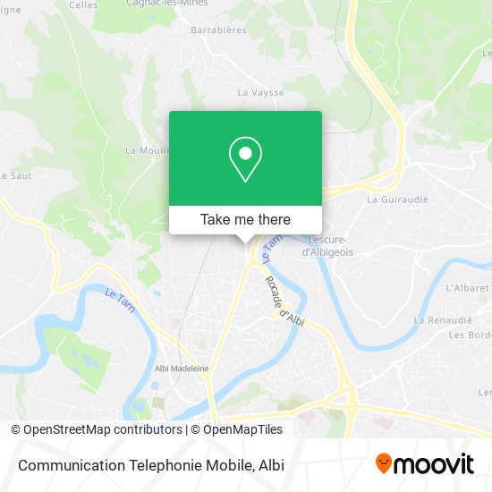 Communication Telephonie Mobile map