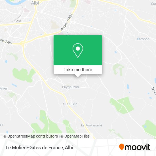 Le Molière-Gîtes de France map