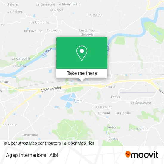 Agap International map