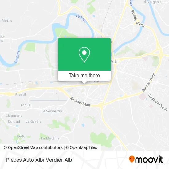 Pièces Auto Albi-Verdier map