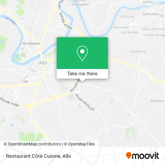 Restaurant Côté Cuisine map