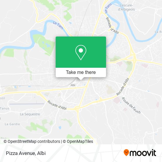 Pizza Avenue map