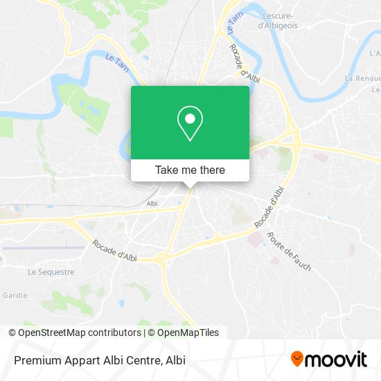 Premium Appart Albi Centre map