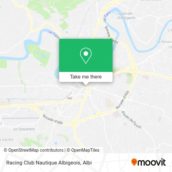 Racing Club Nautique Albigeois map