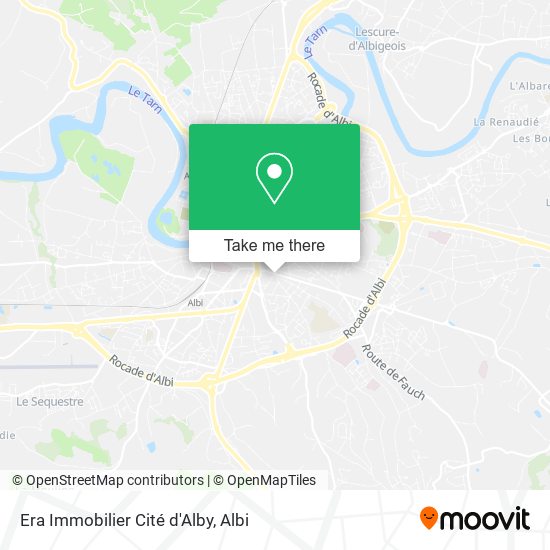 Era Immobilier Cité d'Alby map
