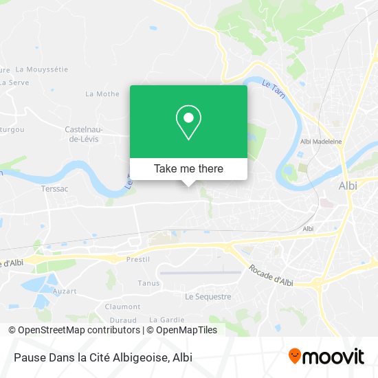 Pause Dans la Cité Albigeoise map