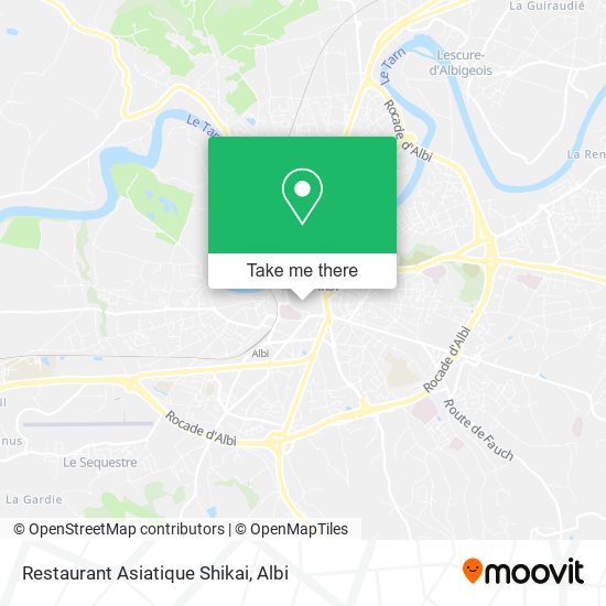 Restaurant Asiatique Shikai map