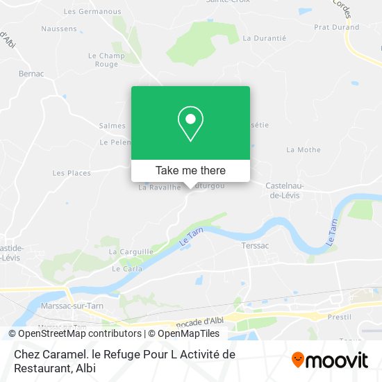 Chez Caramel. le Refuge Pour L Activité de Restaurant map