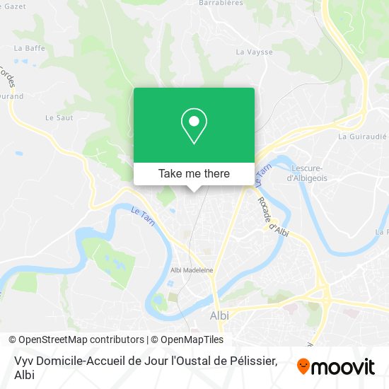 Vyv Domicile-Accueil de Jour l'Oustal de Pélissier map