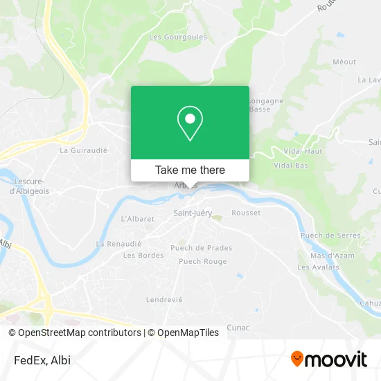 FedEx map