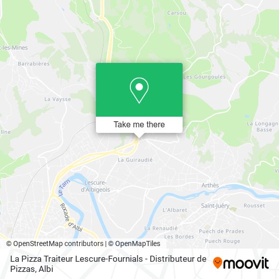 La Pizza Traiteur Lescure-Fournials - Distributeur de Pizzas map
