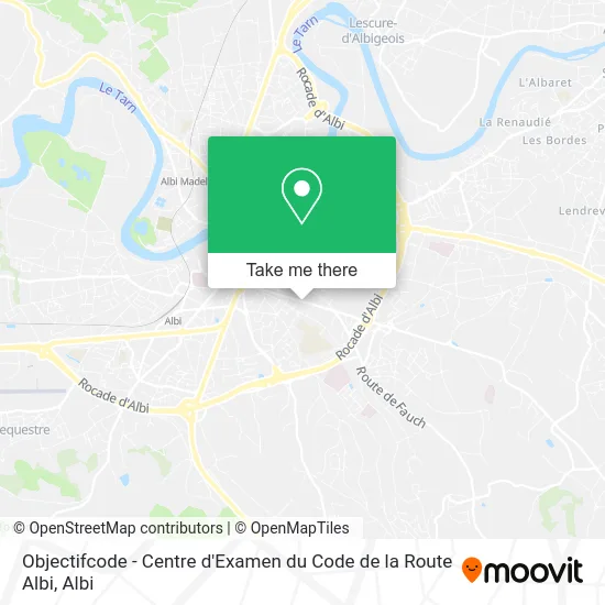 Objectifcode - Centre d'Examen du Code de la Route Albi map