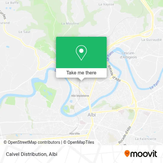 Calvel Distribution map