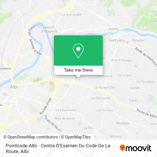Pointcode Albi - Centre D'Examen Du Code De La Route map