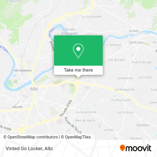 Vinted Go Locker map