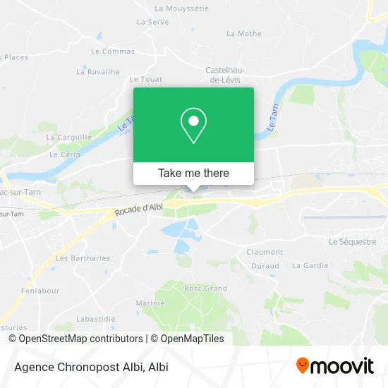 Agence Chronopost Albi map