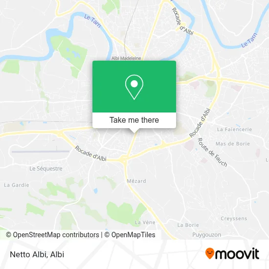 Netto Albi map